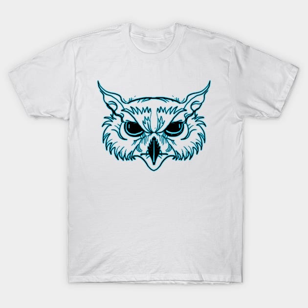 Owl Outline T-Shirt by timteague